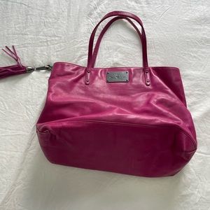 Rebecca Minkov fuschia tote. Maybe carried once. Excellent condition.